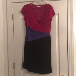 Ruffled Colorblock Dress